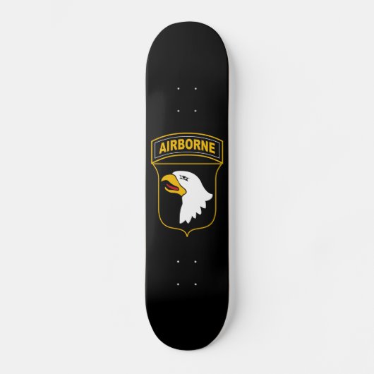 101. Im Flugzeug Abteilung Militärveteran Skateboard (Vorderseite)