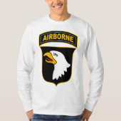 101. Im Flugzeug Abteilung Militärveteran T-Shirt (Vorderseite)