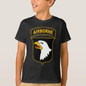 101. Im Flugzeug Abteilung Militärveteran T-Shirt (Vorderseite)