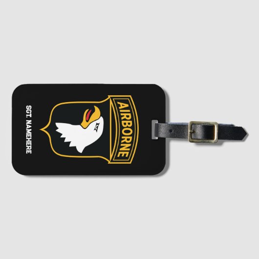 101. Im Flugzeug Abteilung Personalizable Gepäckanhänger (Vorderseite (Horizontal))