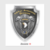 101. Im Flugzeug Abteilung "Screaming Eagles" Aufkleber (Blatt)