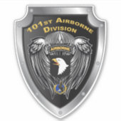 101. Im Flugzeug Abteilung "Screaming Eagles" Aufkleber (Vorderseite)