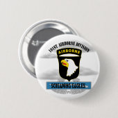 101. Im Flugzeug Abteilung "Screaming Eagles" Button (Vorne & Hinten)