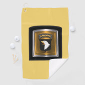 101. Im Flugzeug Abteilung "Screaming Eagles" Golfhandtuch (Insitu)