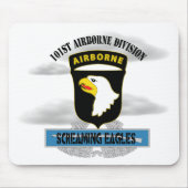 101. Im Flugzeug Abteilung "Screaming Eagles" Mousepad (Vorne)