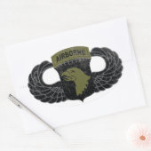 101. Im Flugzeug Abteilung "Screaming Eagles" RUST Ovaler Aufkleber (Umschlag)