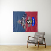 101. Im Flugzeug Abteilung "Screaming Eagles" Vete Wandteppich (Beispiel (Horizontal))