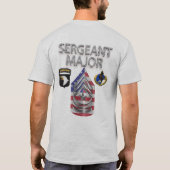 101. Im Flugzeug Abteilung Sergeant Major T-Shirt (Rückseite)