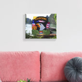 101. im Flugzeug Abteilung vietnam Krieg Veteranen Leinwanddruck (Insitu (Wohnzimmer))