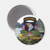 101. im Flugzeug Abteilung vietnam vc rvn vets Mag Magnet (Vorderseite/Rückseite)