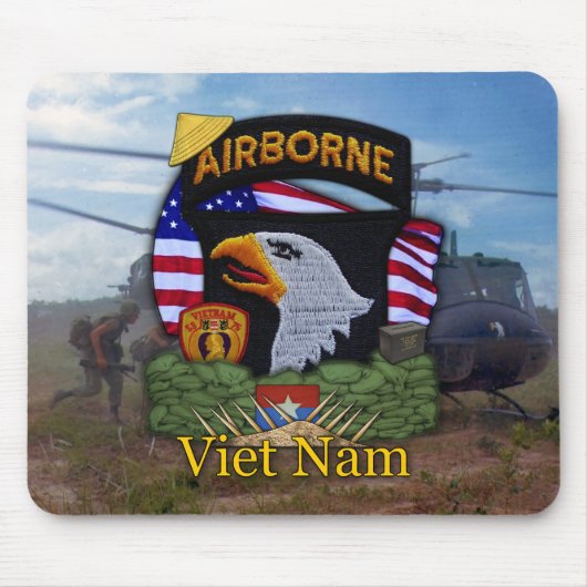 101. im Flugzeug Abteilungsvietnam-Krieg Mousepad (Vorne)