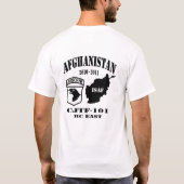 101. im Flugzeug Afghanistan-CJTF 101 T-Shirt (Rückseite)