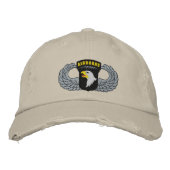 101. Im Flugzeug Bestickte Kappe (Vorderseite)