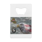 101. Im Flugzeug Div Irak-Kampf Veteran Geldbeutel Flaschenöffner (Rückseite)