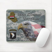 101. Im Flugzeug Div Irak-Kampf Veteran Mousepad (Mit Mouse)