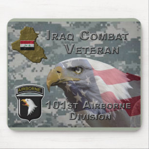 101. Im Flugzeug Div Irak-Kampf Veteran Mousepad