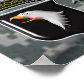 101. Im Flugzeug Div Irak-Kampf Veteran Poster (Ecke)