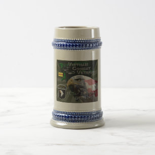 101. Im Flugzeug Div Vietnam Kampf Veteran Bierglas