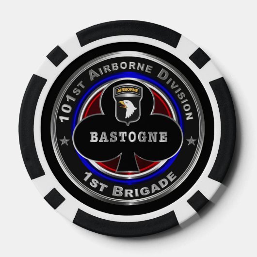 101. Im Flugzeug Division 1. Brigade Pokerchips (Rückseite)