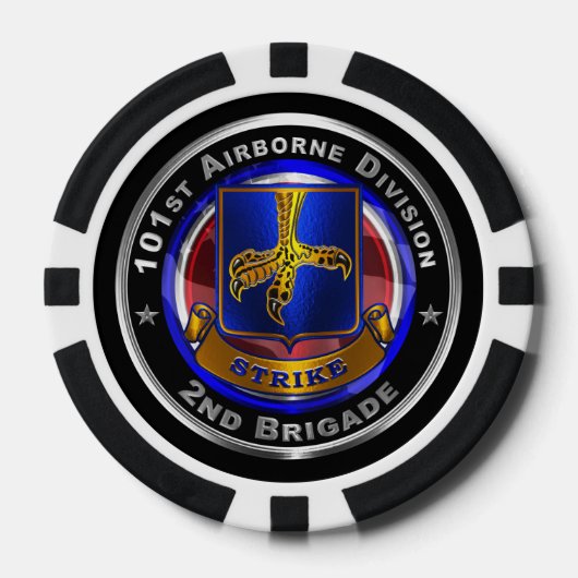 101. Im Flugzeug Division 2. Brigade Pokerchips (Vorderseite)