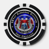 101. Im Flugzeug Division 3. Brigade Pokerchips (Vorderseite)
