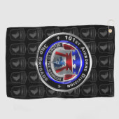 101. Im Flugzeug Division 3. Brigade "RAKKASANS" Golfhandtuch (Horizontal)