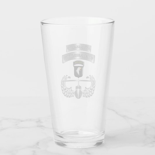 101. Im Flugzeug Division "Air Assault Abzeichen" Glas (Rückseite)