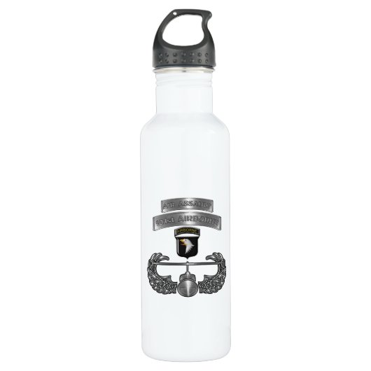 101. Im Flugzeug Division "Air Assault" Edelstahlflasche (Vorderseite)