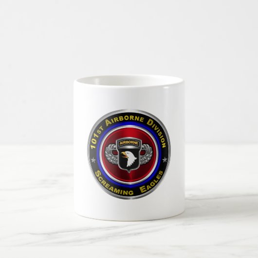 101. Im Flugzeug Division Air Assault Kaffeetasse (Mittel)