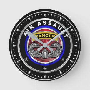 101. Im Flugzeug Division Air Assault Ranger Runde Wanduhr