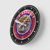 101. Im Flugzeug Division Air Assault Ranger Runde Wanduhr (Winkel)