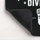 101. Im Flugzeug Division Anpassbar Schwarz Mousepad (Ecke)