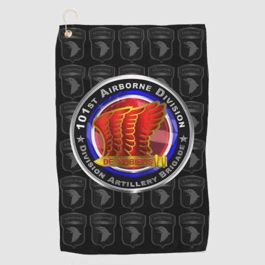 101. Im Flugzeug Division Artillery Brigade Golfhandtuch (Vorderseite)