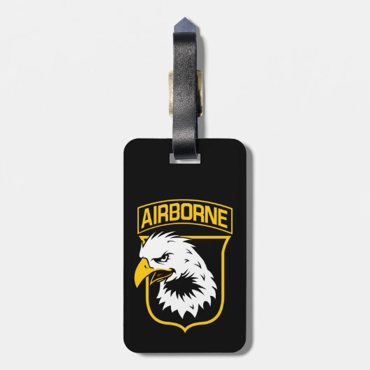 101. Im Flugzeug Division Combat Patch Gepäckanhänger (Rückseite vertikal)