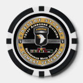 101. Im Flugzeug Division Desert Storm Veteran Pokerchips (Vorderseite)