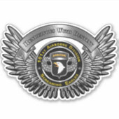 101. Im Flugzeug Division, die sich mit dem Ziel a Aufkleber (Vorderseite)