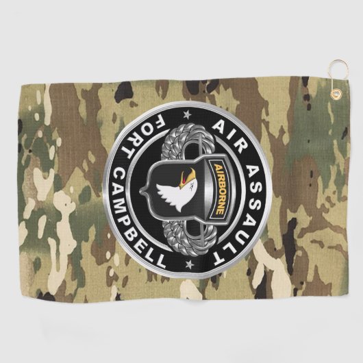 101. Im Flugzeug Division Golfhandtuch (Horizontal)