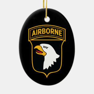 101. Im Flugzeug Division - Insignien militärische Keramik Ornament