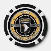 101. Im Flugzeug Division Iraq Veteran Pokerchips (Rückseite)