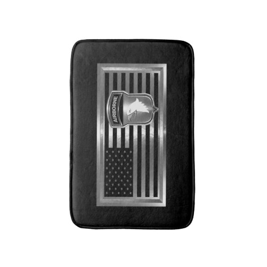 101. Im Flugzeug Division mit amerikanischer Flagg Badematte (Vorderseite Vertikal)