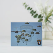 101. "im Flugzeug Division nam Patch" Postkarte (Stehend Vorderseite)