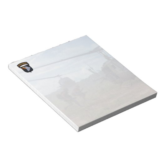 101. im Flugzeug Division Name Patch Notepad Notizblock (angewinkelt)