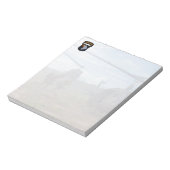 101. im Flugzeug Division Name Patch Notepad Notizblock (Rotiert)