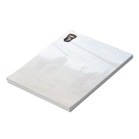 101. im Flugzeug Division Name Patch Notepad Notizblock (Rotiert)