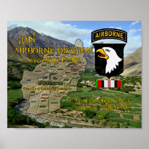 101. Im Flugzeug Division OEF Veteran Poster