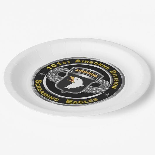 101. Im Flugzeug Division Pappteller (Schrägansicht)