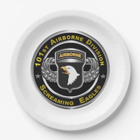 101. Im Flugzeug Division Pappteller (Vorderseite)