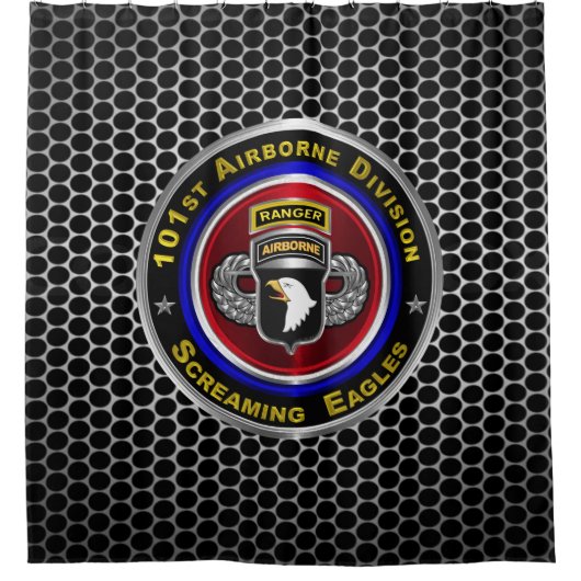 101. Im Flugzeug Division Ranger Custom Duschvorhang (Vorderseite)