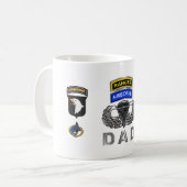 101. Im Flugzeug Division Ranger Im Flugzeug Vater Kaffeetasse (Vorderseite Links)
