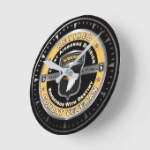 101. Im Flugzeug Division Remüde Combat Veteran Runde Wanduhr (Winkel)